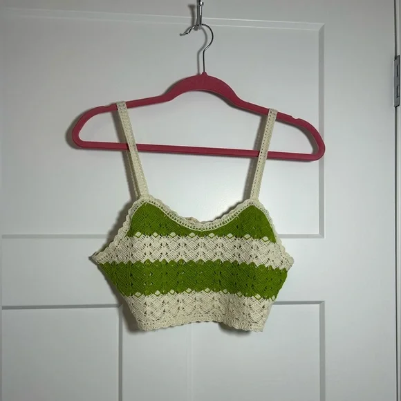 Crochet boho vacation set - crop top + shorts - Picture 2 of 14